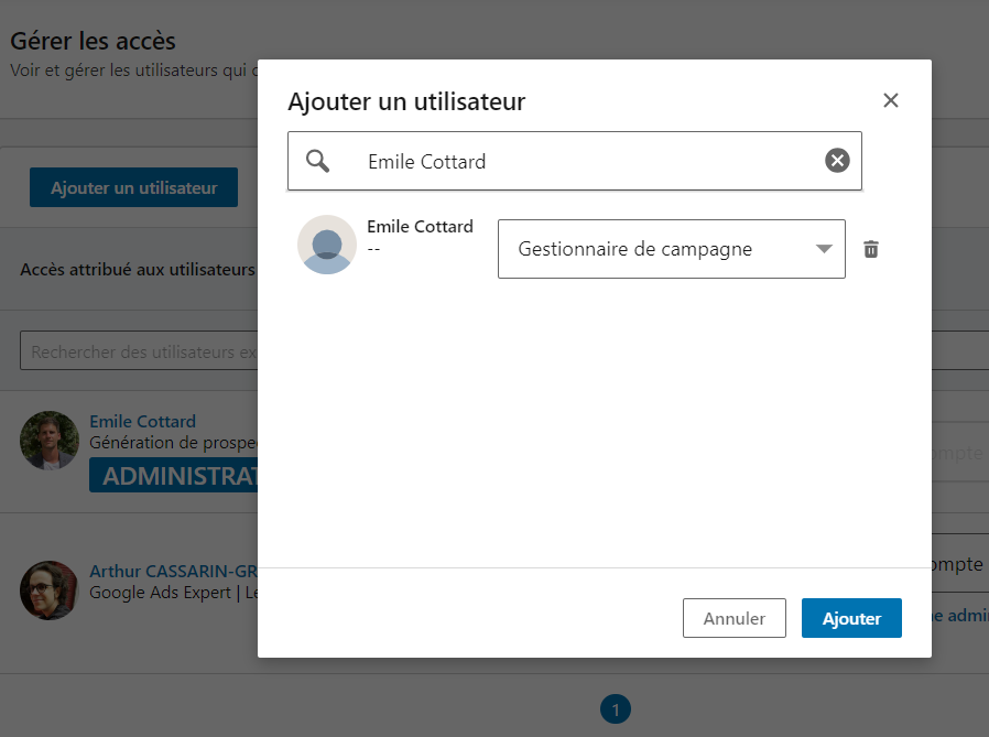 Capture d'écran étape 3
