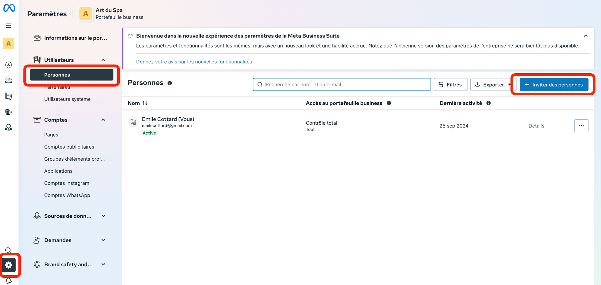 Capture d'écran étape 1
